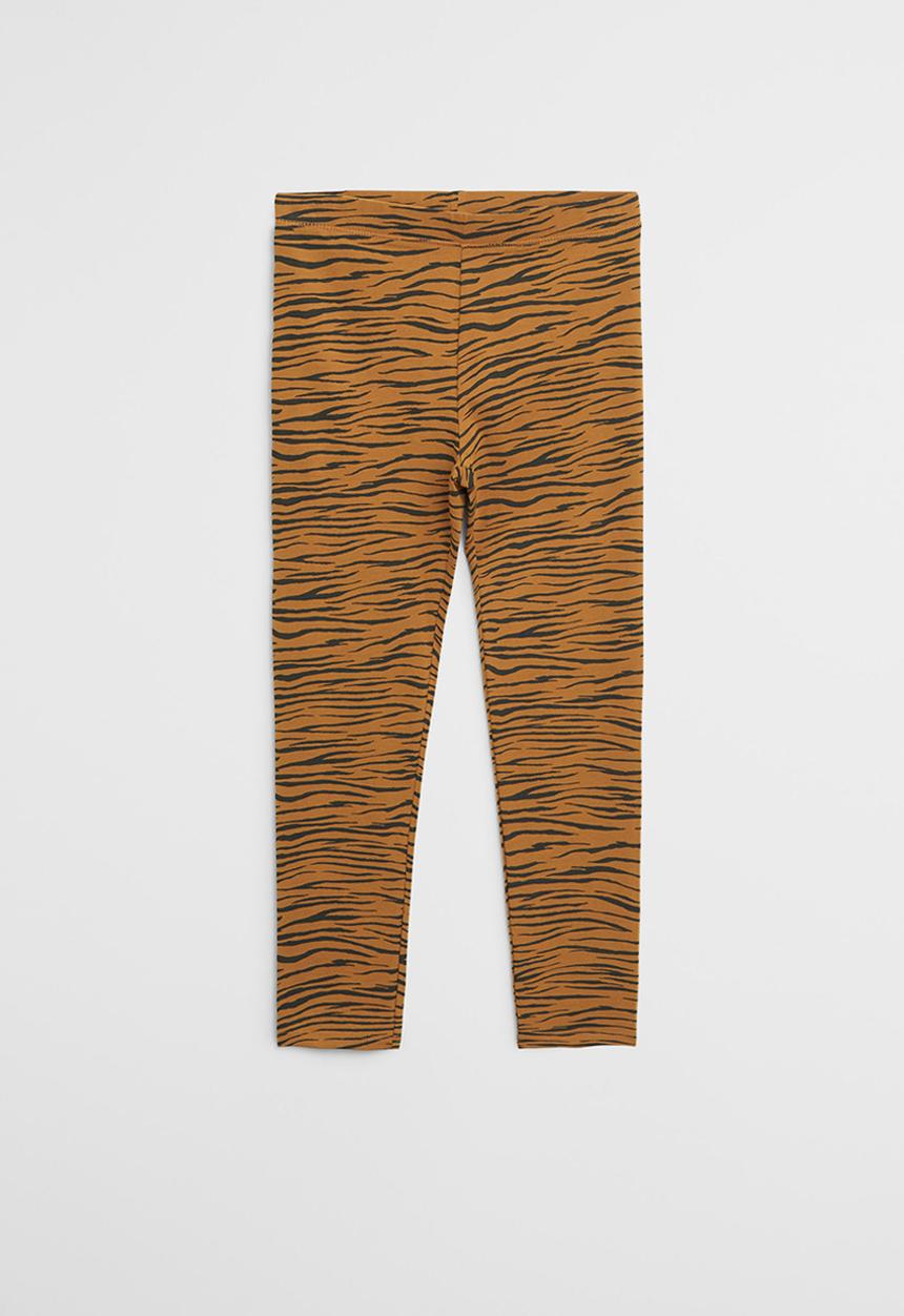 MANGO - Elio patterned leggings - yellow & black 