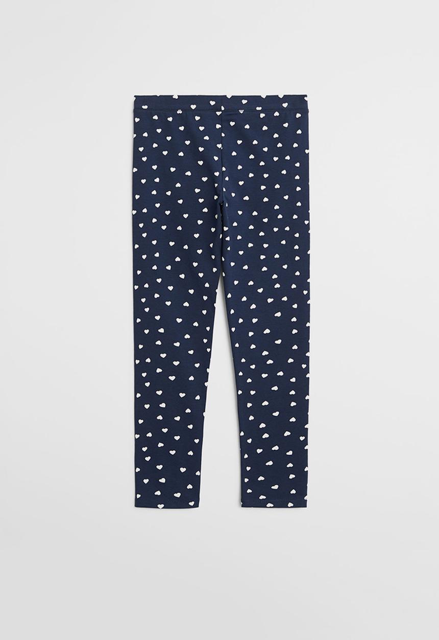 MANGO - Elio patterned leggings - blue & white 