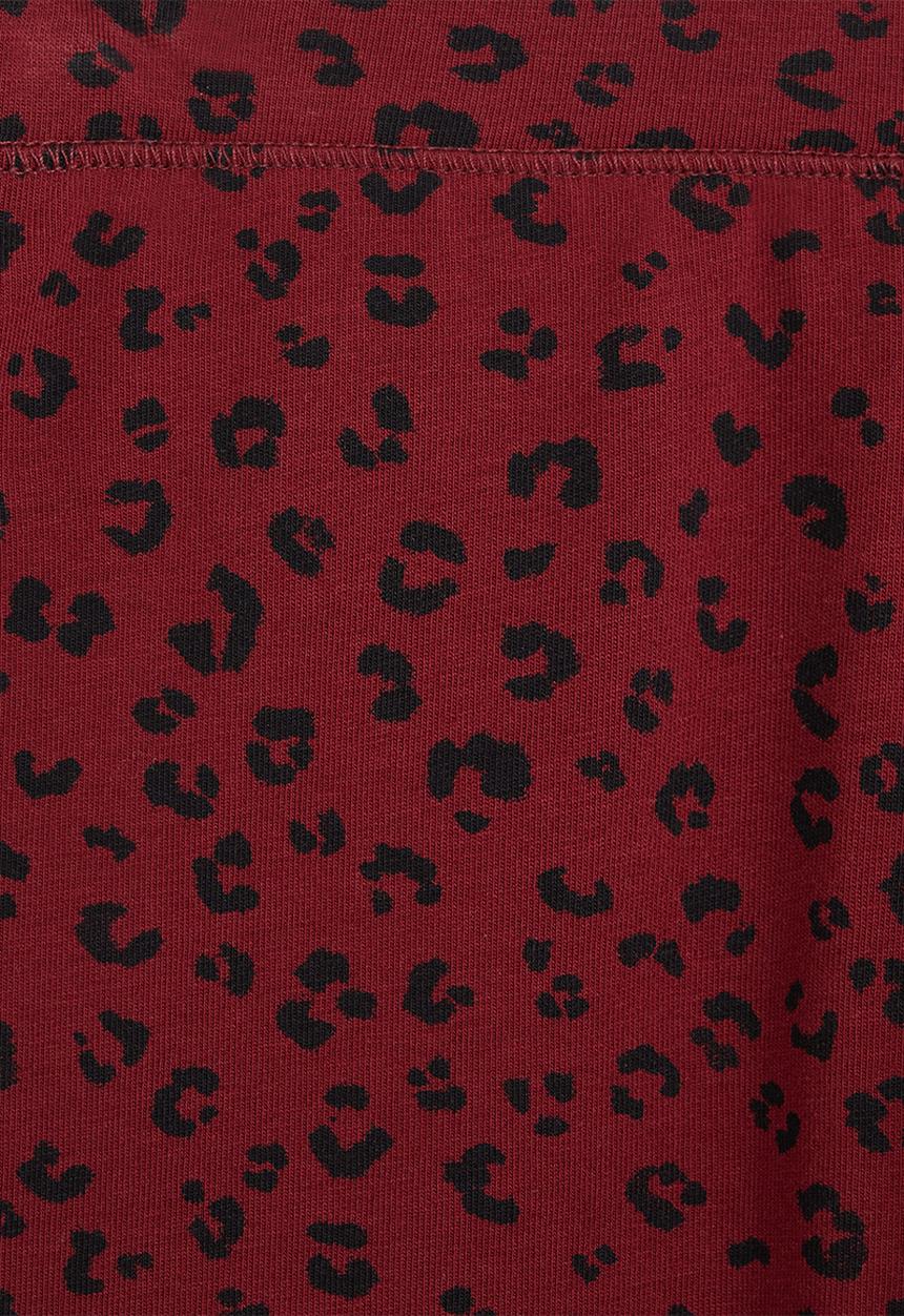 MANGO - Elio patterned leggings - red & black