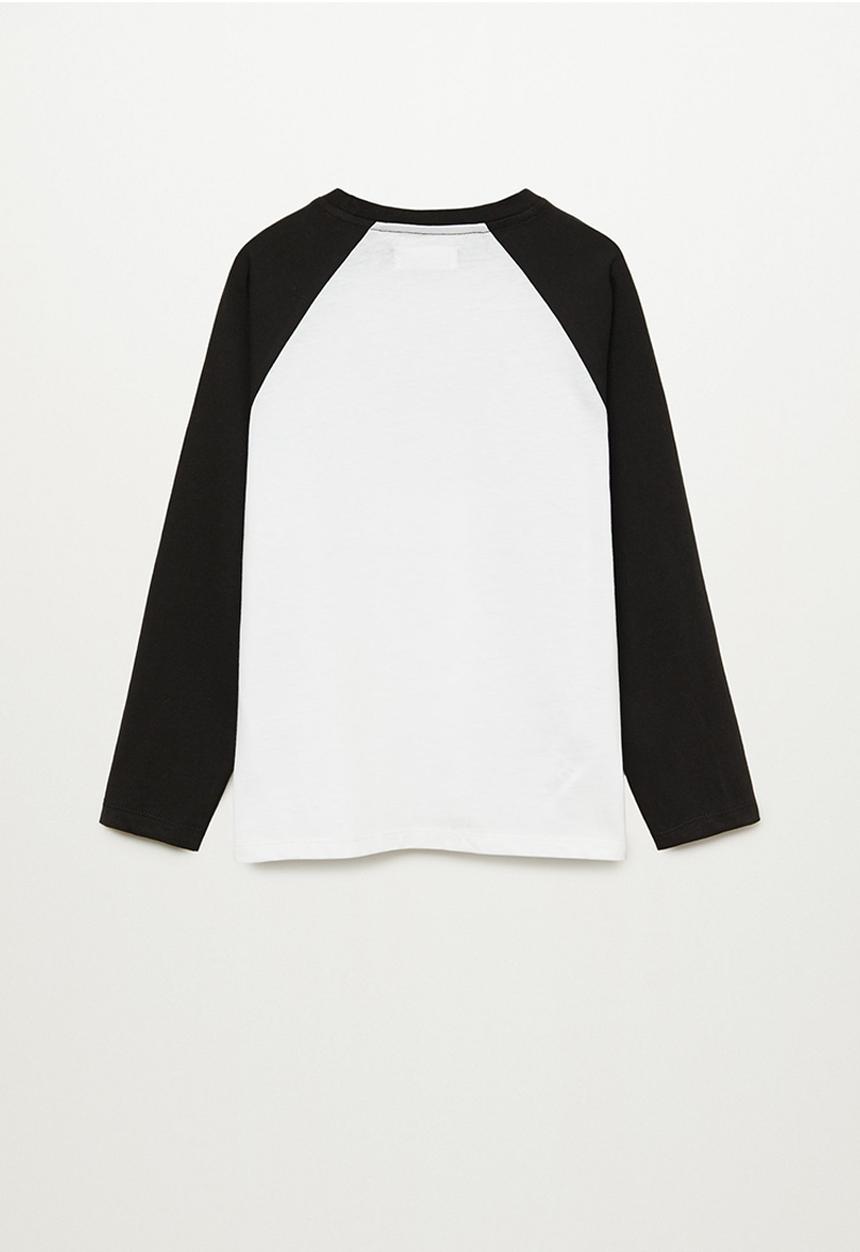 MANGO - Urban raglan tee - black