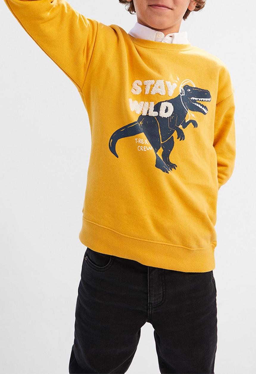 MANGO - Player sweatshirt - yellow