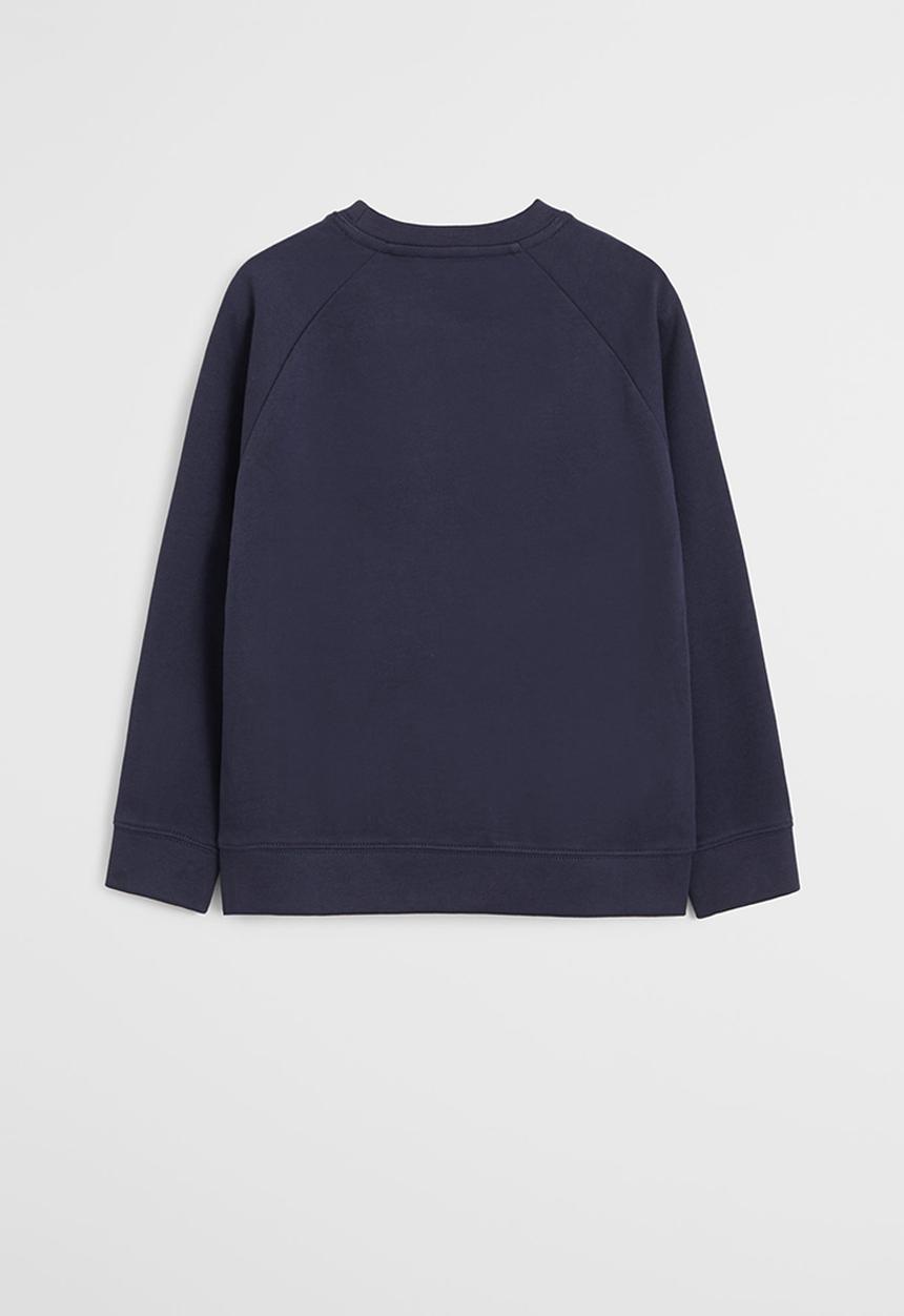 MANGO - Basic crew neck sweatshirt - navy