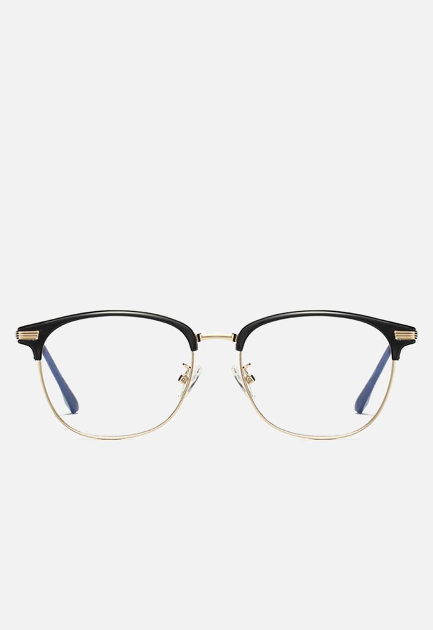 Sophie Moda - Anti blue light glasses - black & gold