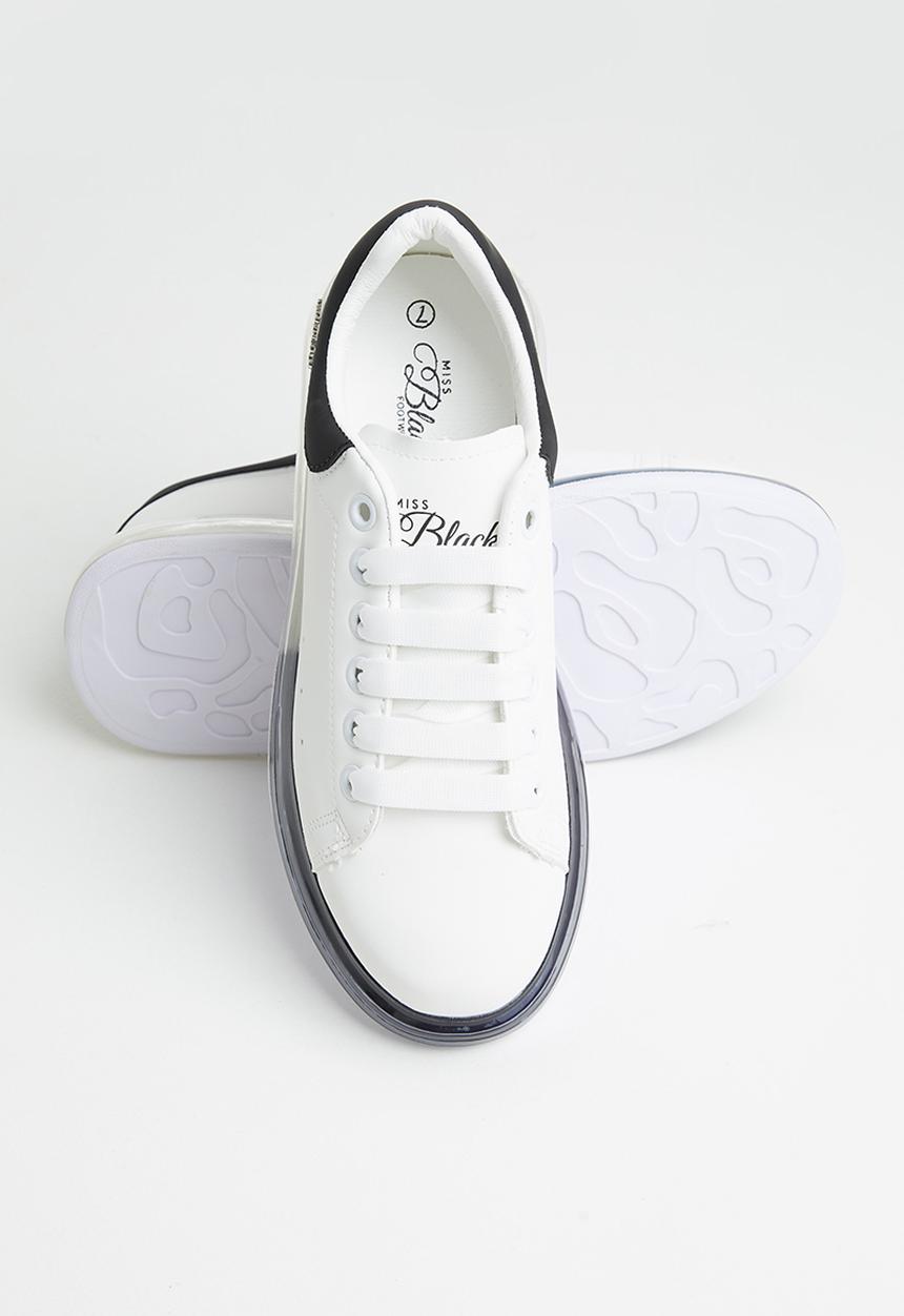 Miss Black - Alex sneaker - black & white 