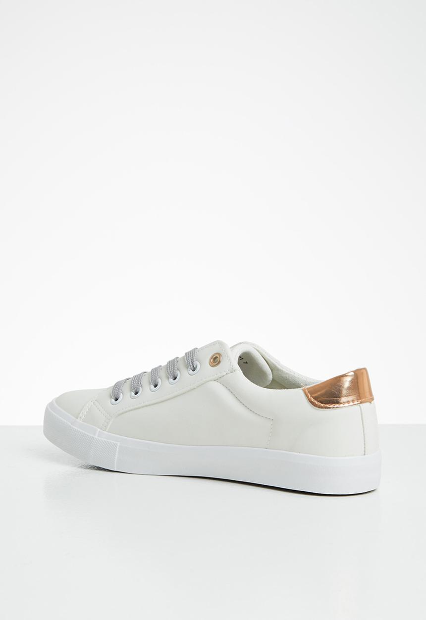 Miss Black - Golden sneaker - rose gold & white 