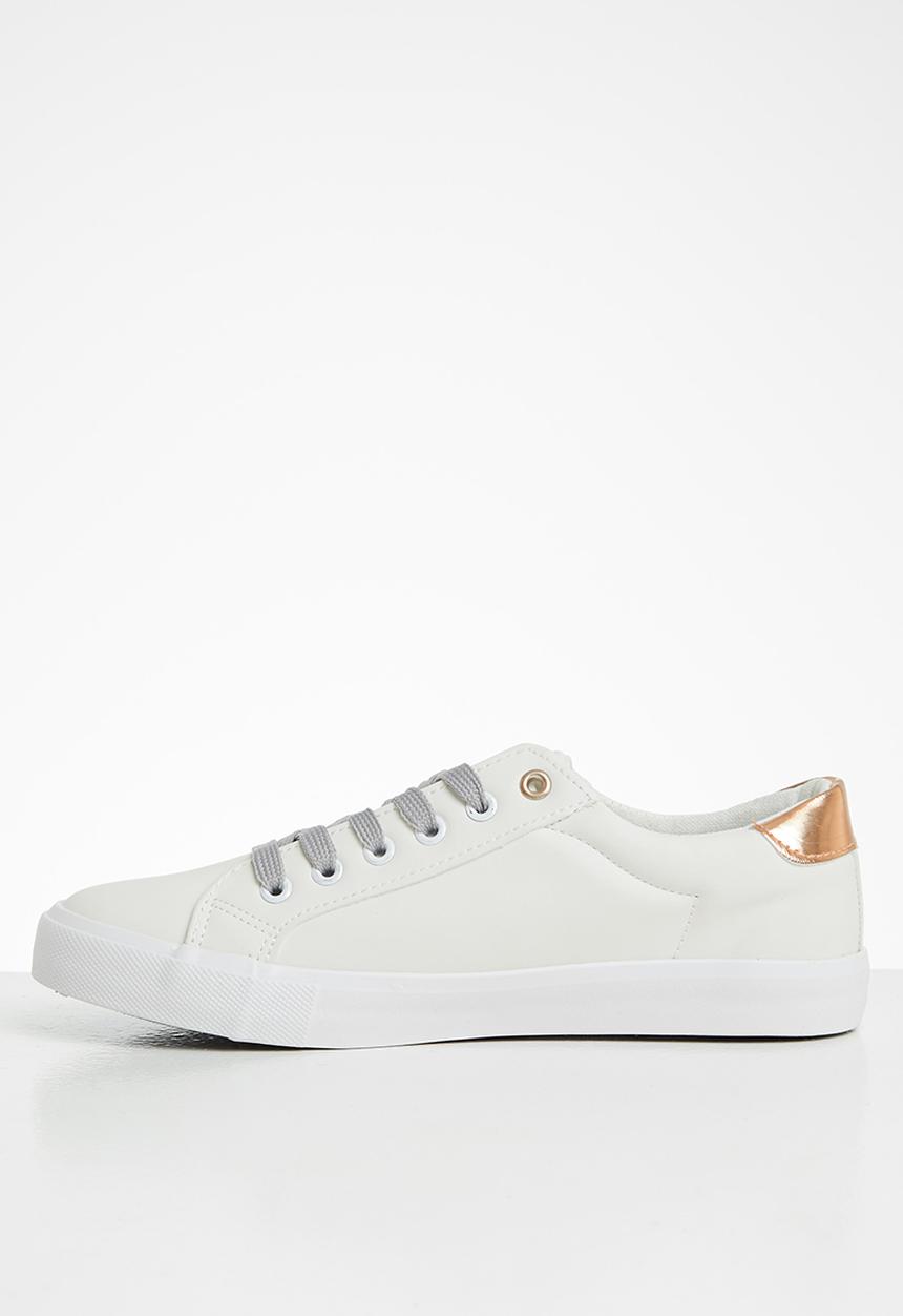 Miss Black - Golden sneaker - rose gold & white 
