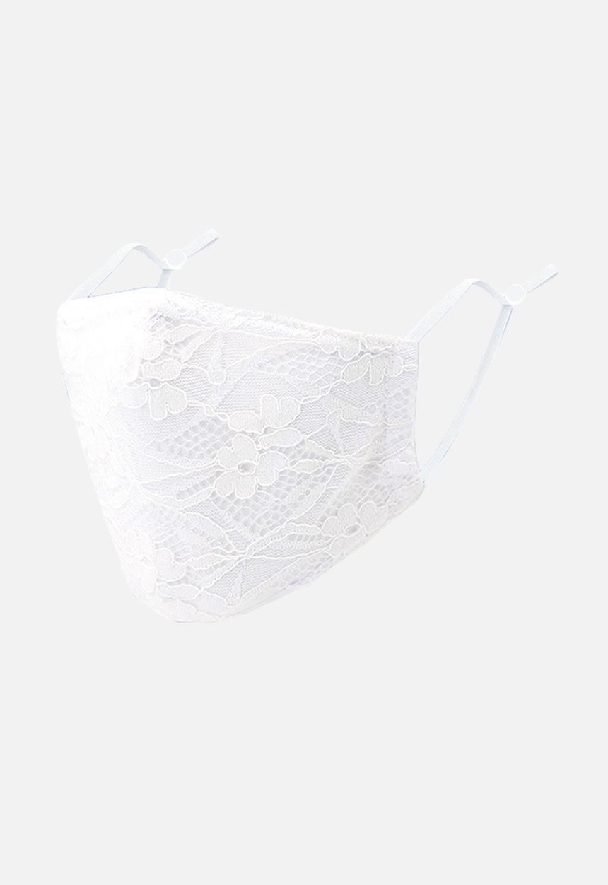 Sophie Moda - 2 pack lace face mask - black & white