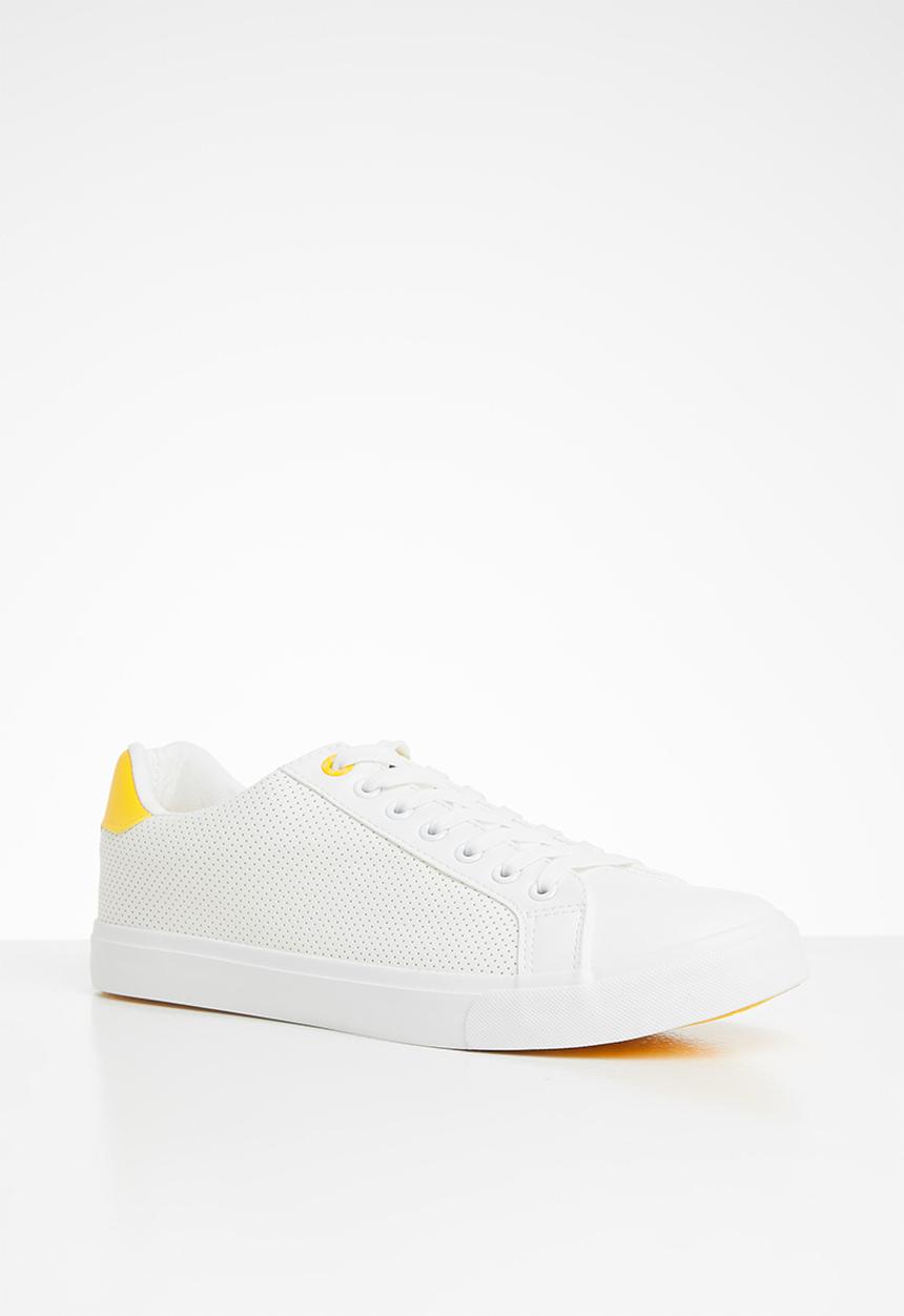 Aca Joe - Casual sneaker - white & mustard