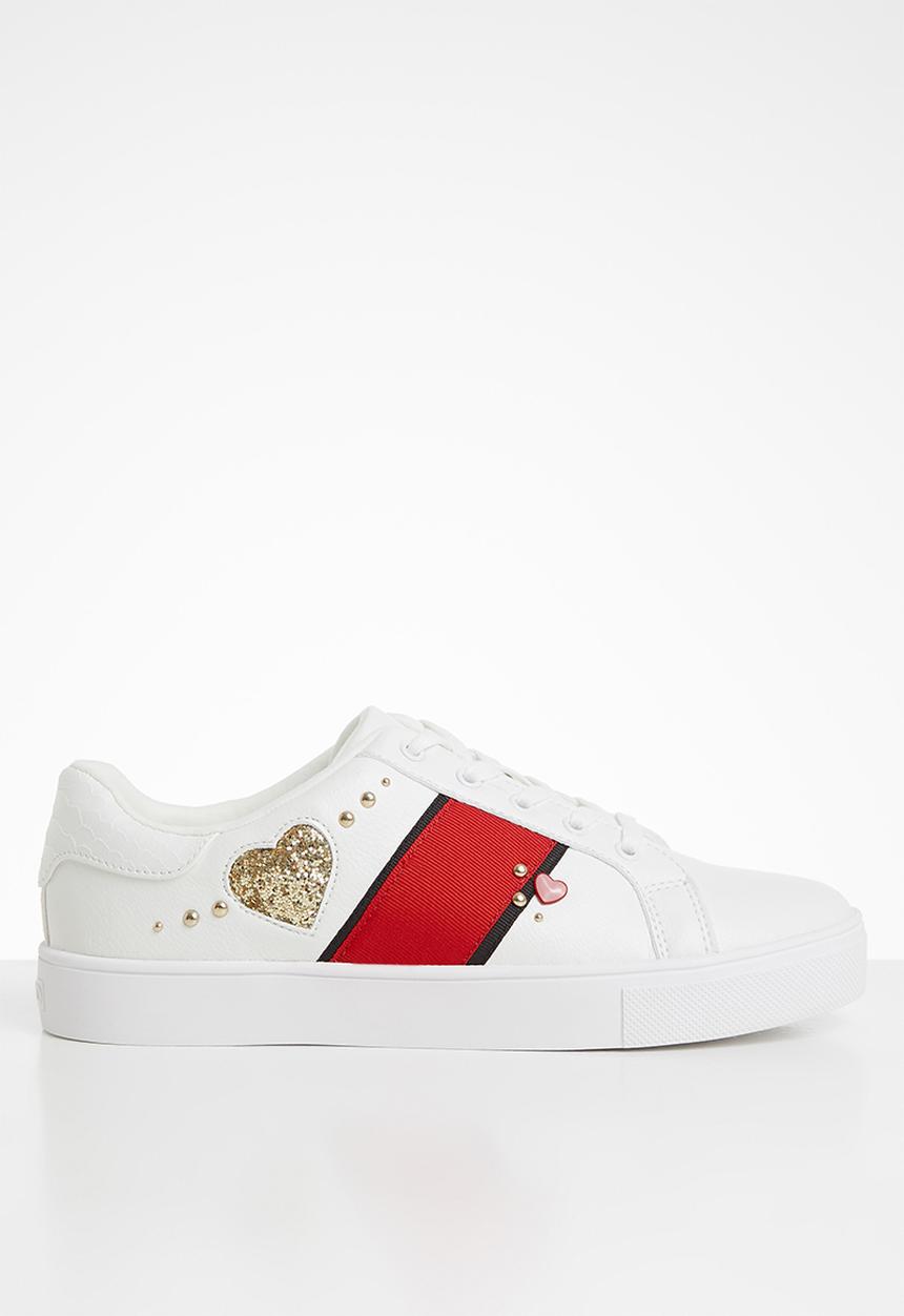 ALDO - Bralille sneaker - white & red 