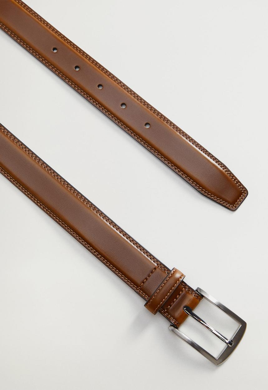 MANGO - Belt basico - brown