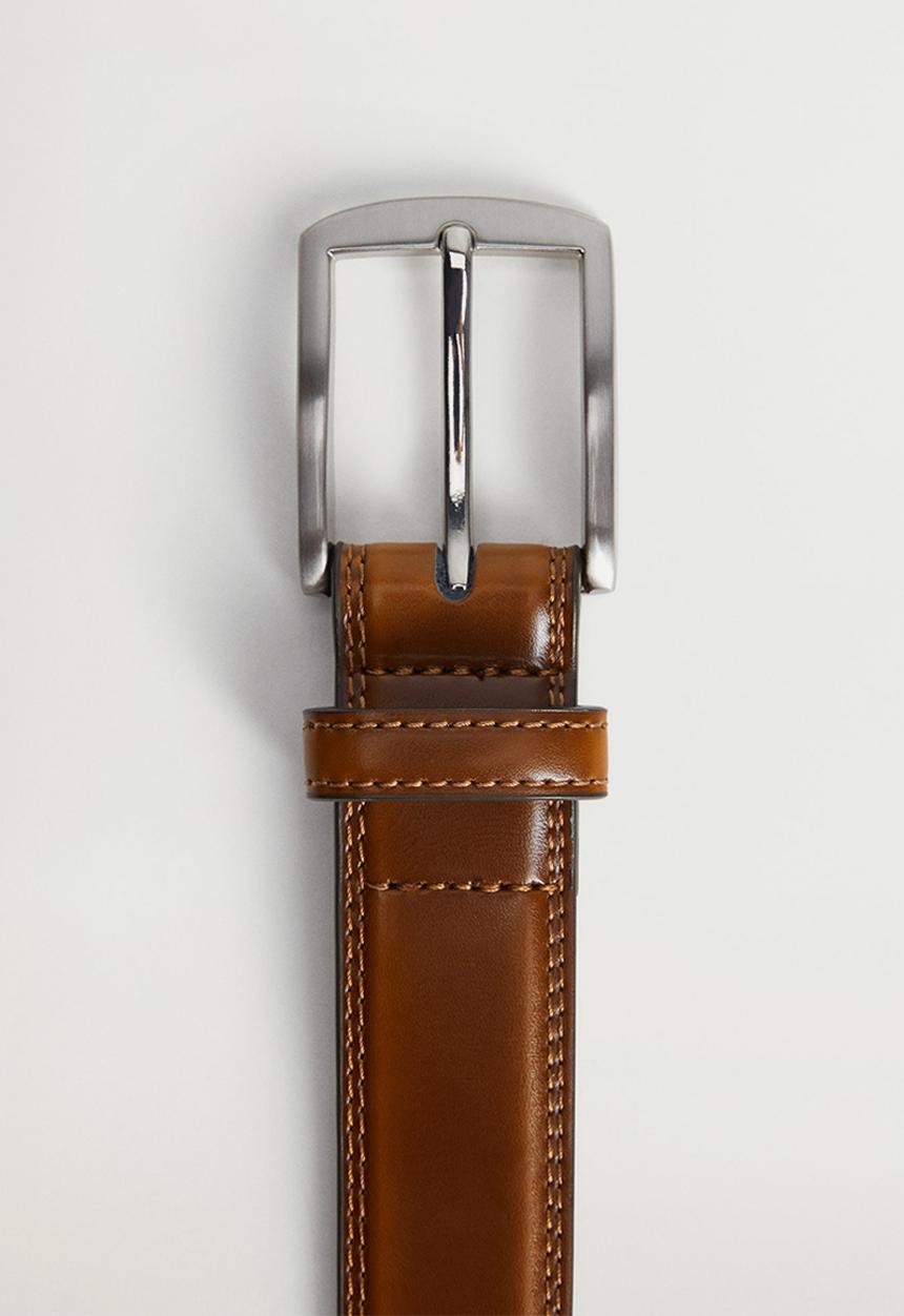 MANGO - Belt basico - brown