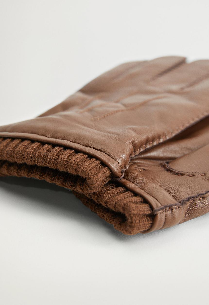 MANGO - Gloves sport - medium brown