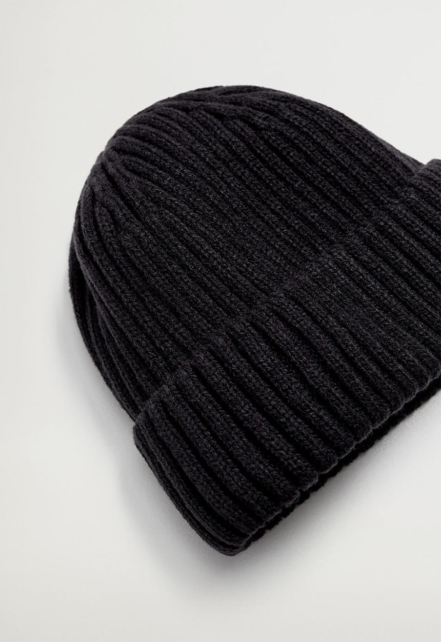 MANGO - Hat short - black