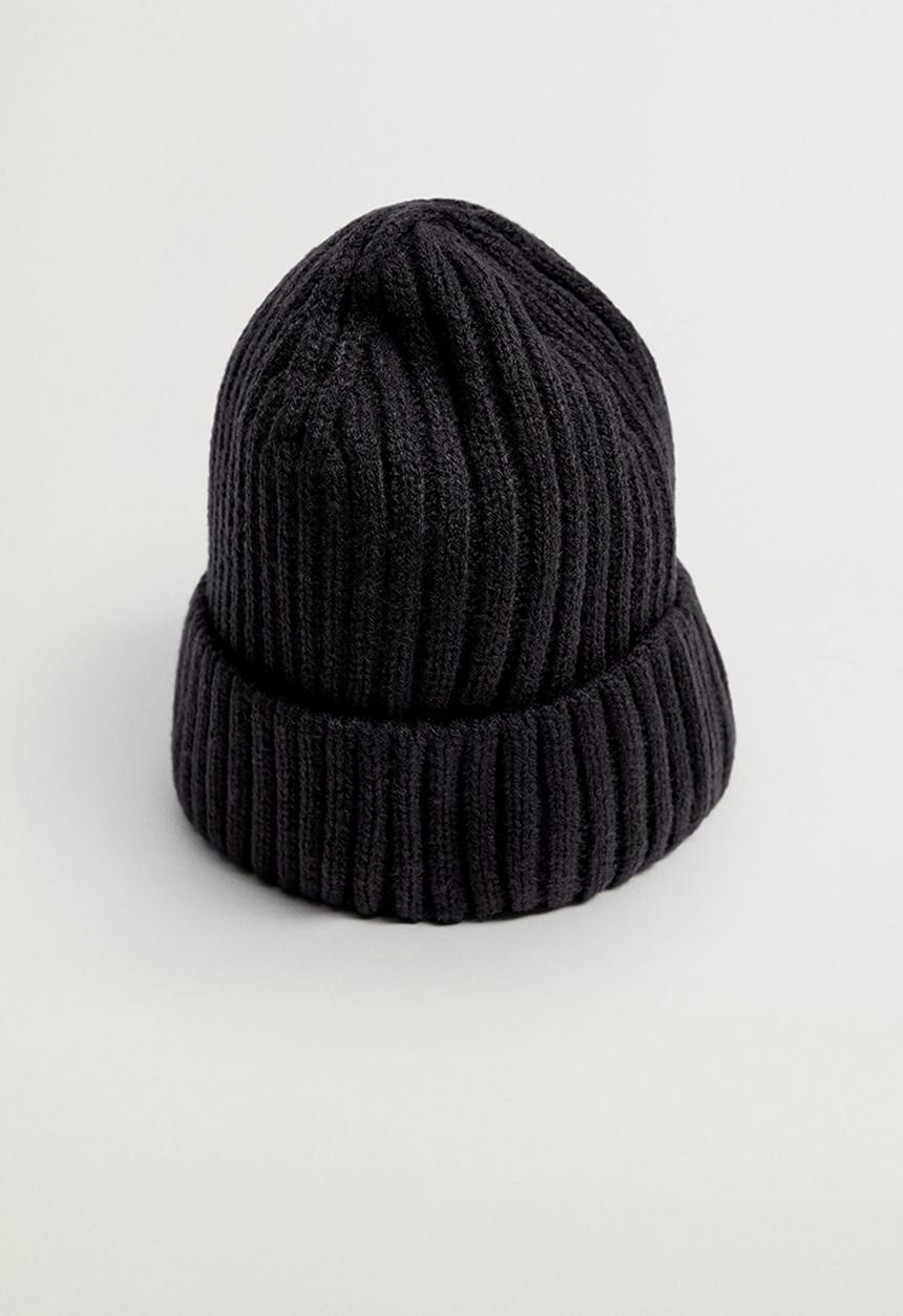 MANGO - Hat short - black