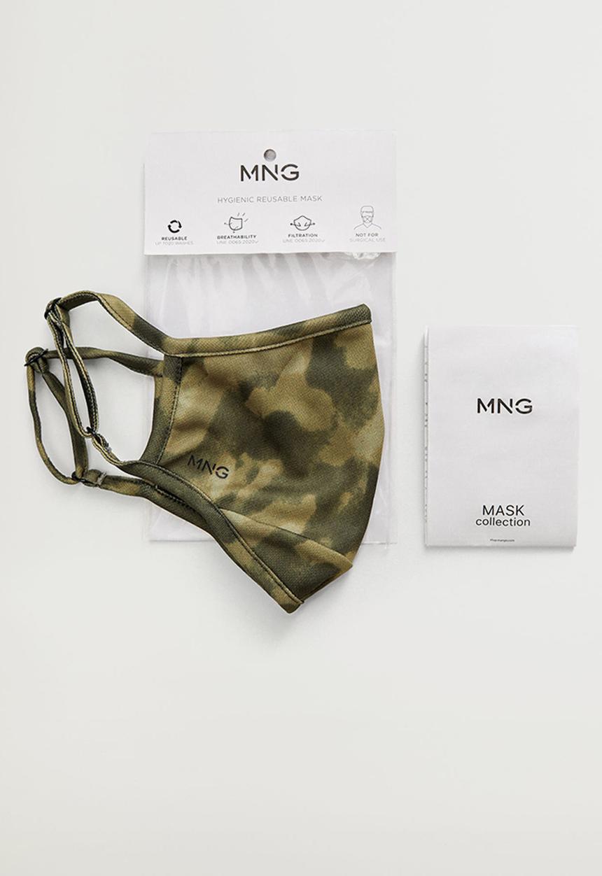 MANGO - Face mask msk20was - beige & khaki