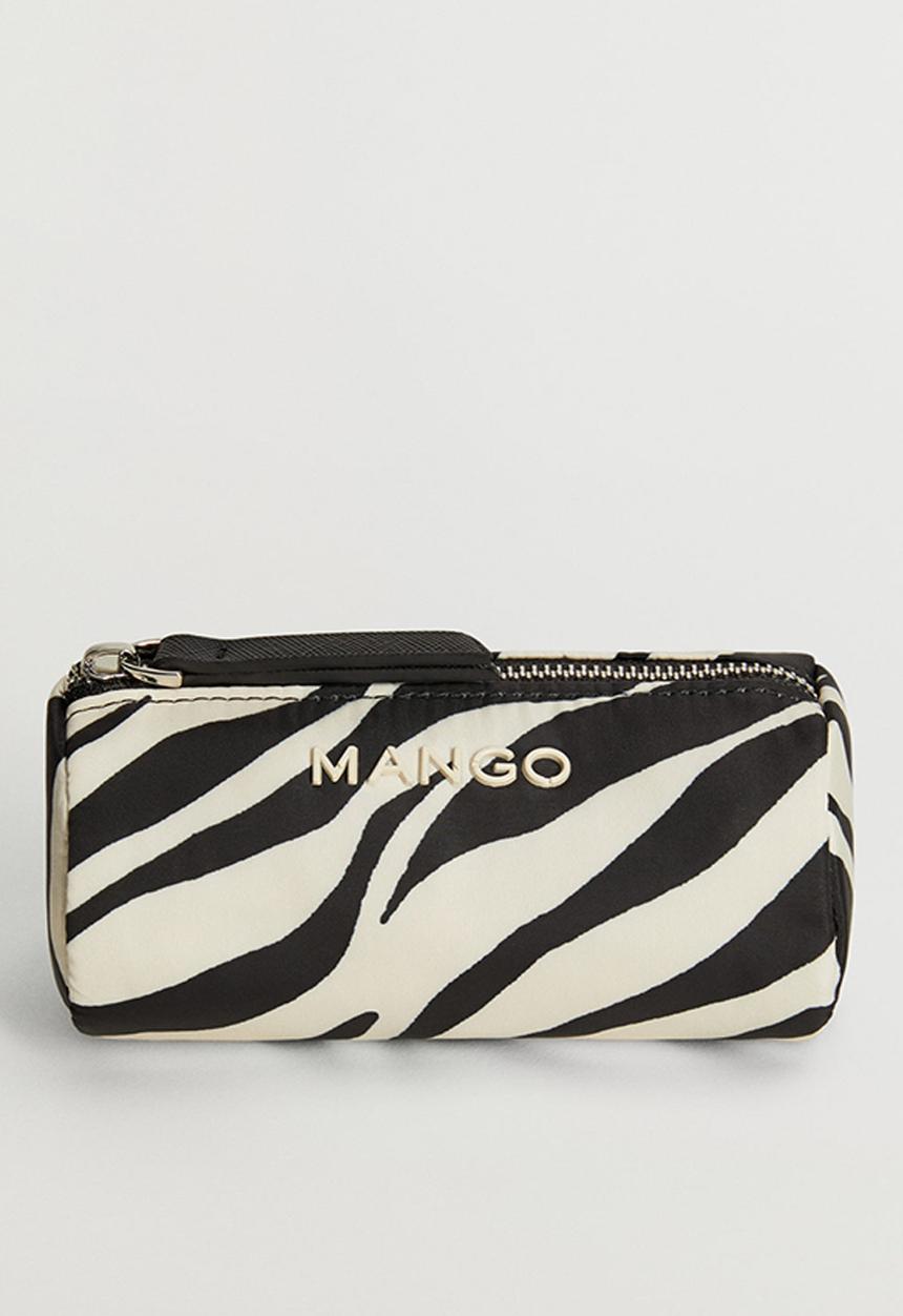 MANGO - Cebra purse - black & white