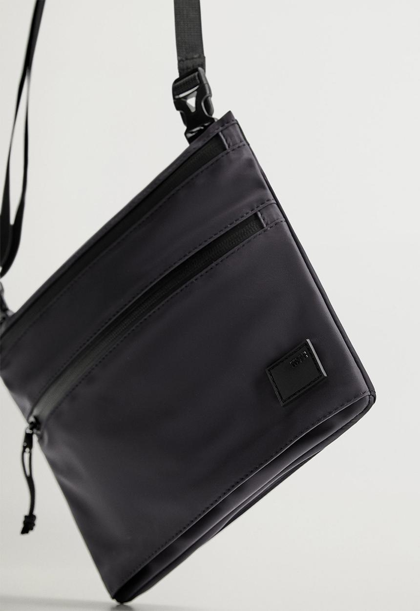 MANGO - Handbag sonar - black