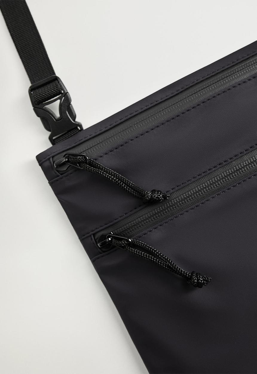 MANGO - Handbag sonar - black