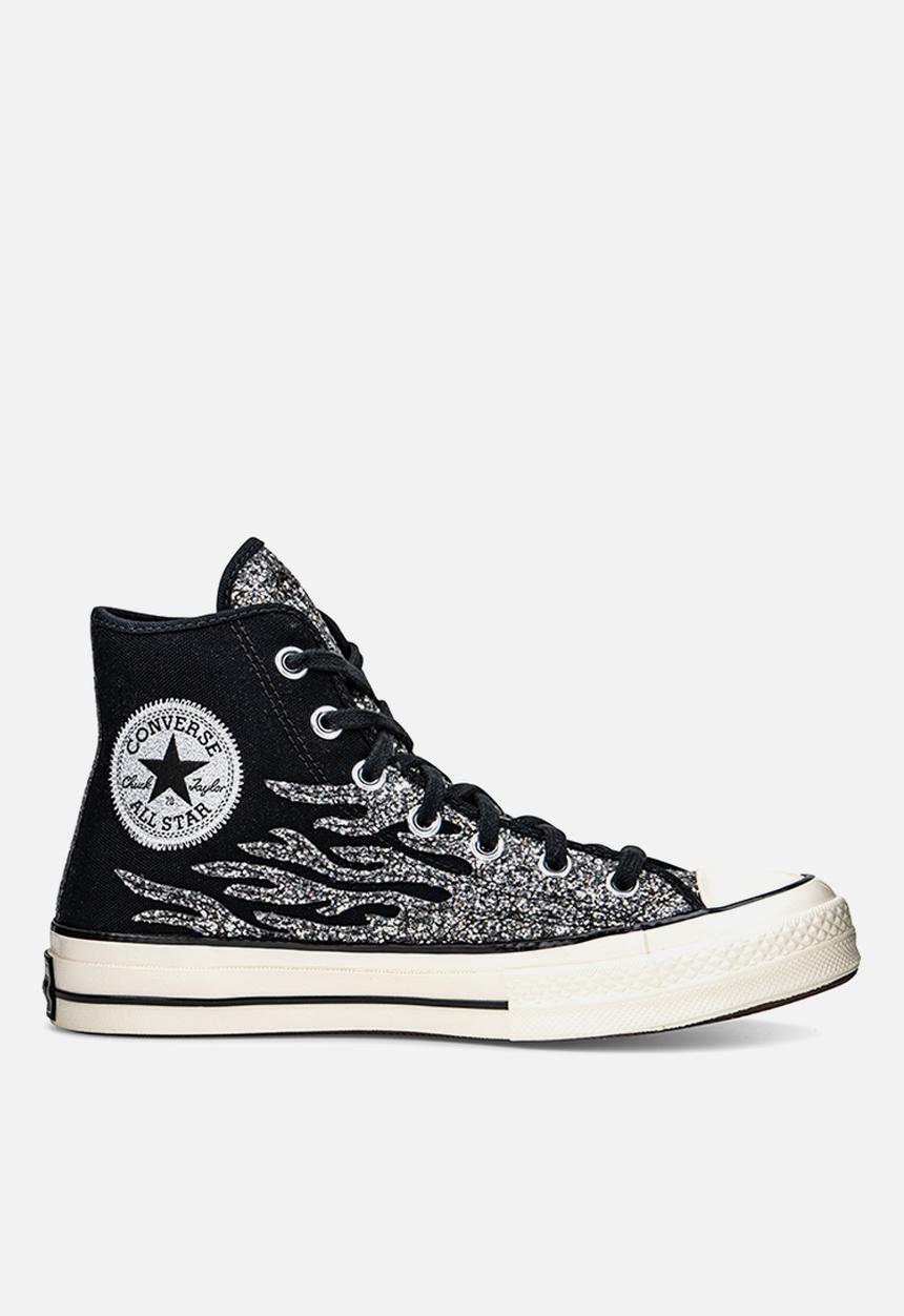 Converse - Chuck 70 archive glitter hi - black/egret/black - glitter shine