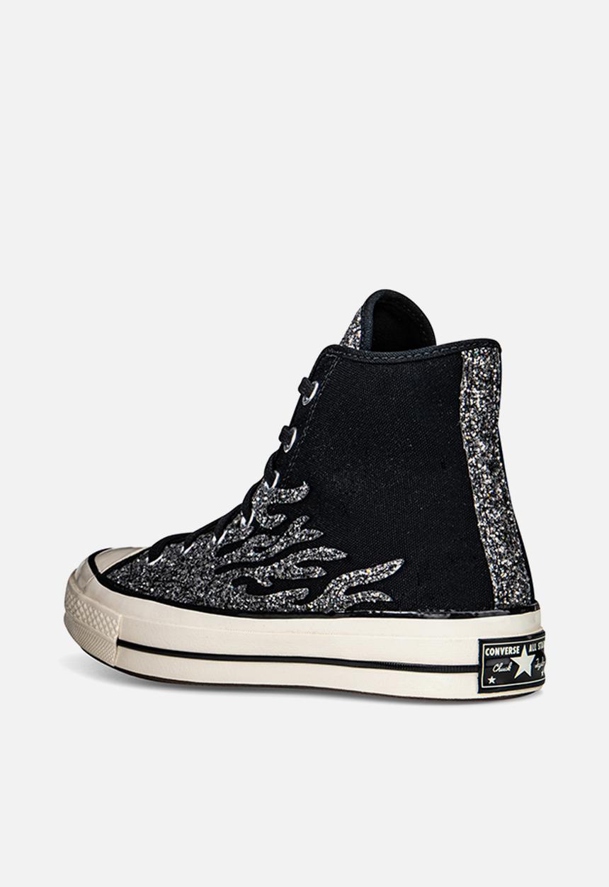 Converse - Chuck 70 archive glitter hi - black/egret/black - glitter shine