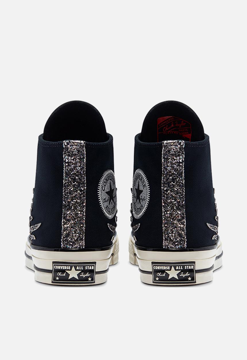 Converse - Chuck 70 archive glitter hi - black/egret/black - glitter shine