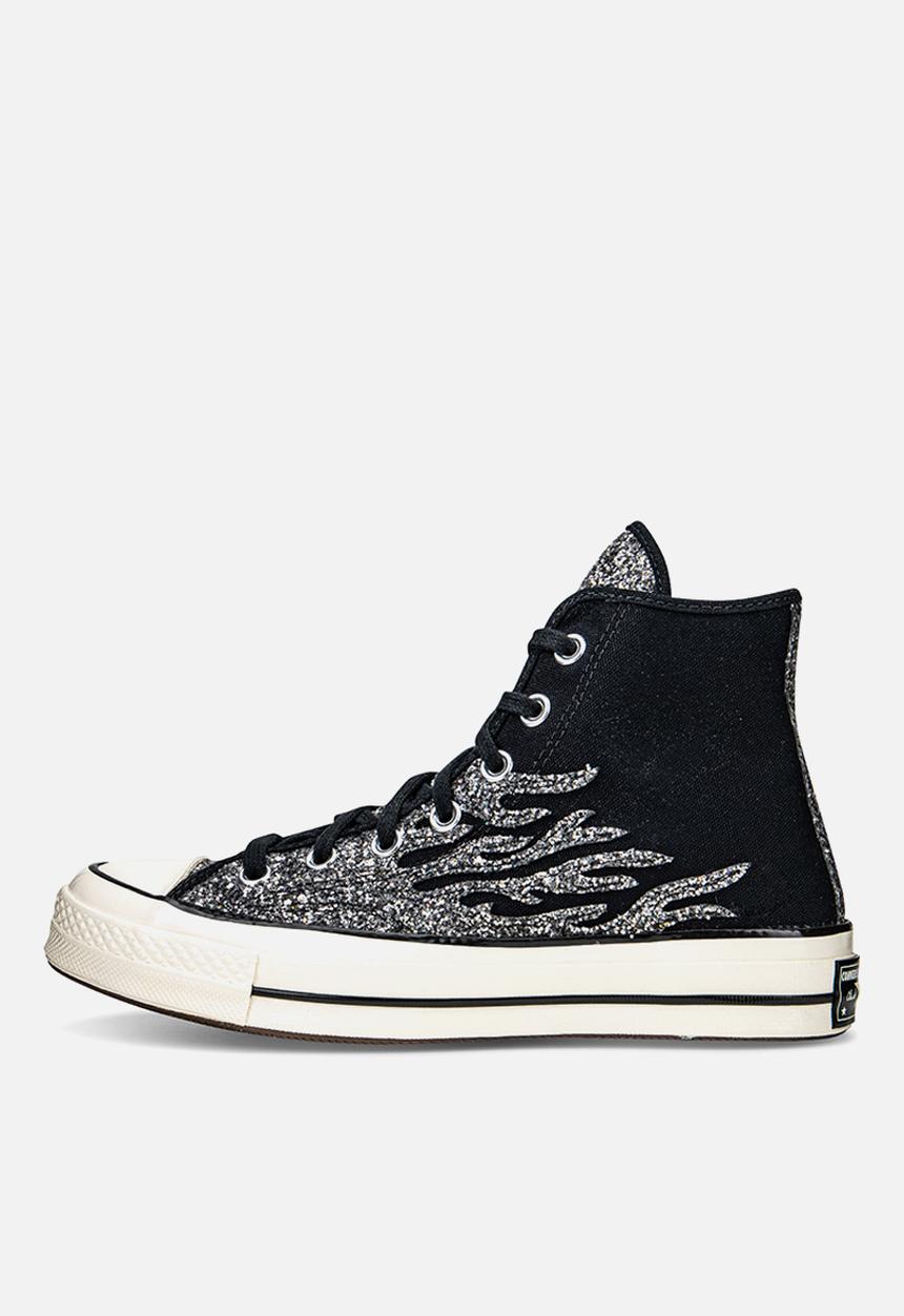 Converse - Chuck 70 archive glitter hi - black/egret/black - glitter shine