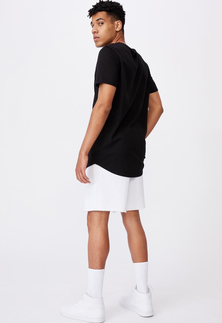 Factorie - Curved graphic T-shirt - black 