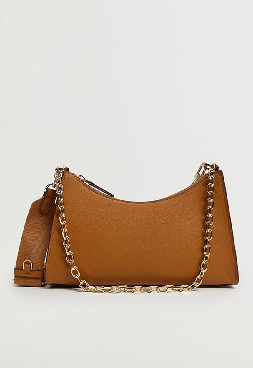 MANGO - Bayona bag - medium brown