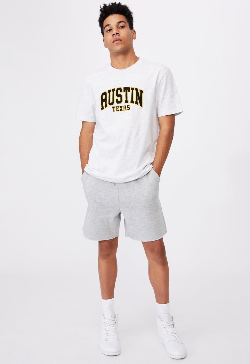 Factorie - Regular graphic T-shirt - silver marle