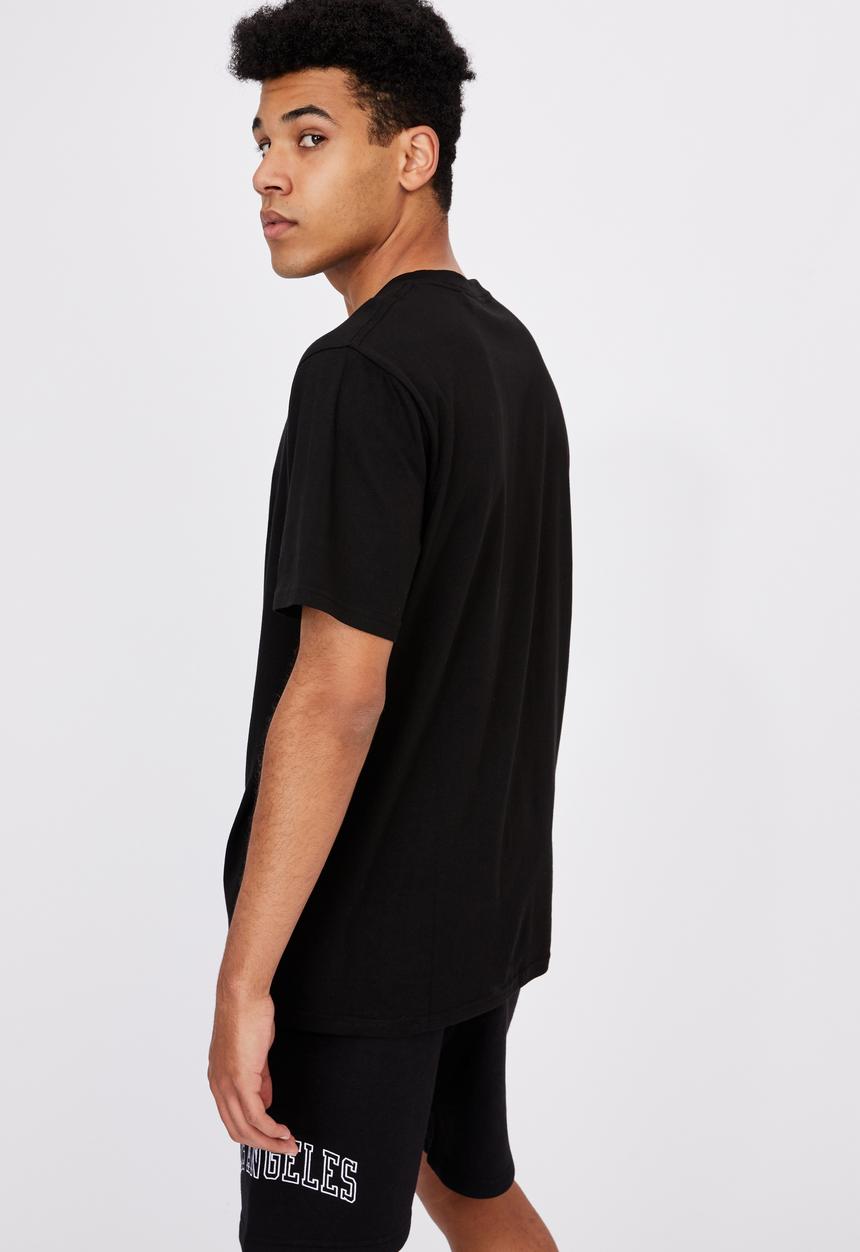 Factorie - Regular graphic T-shirt - black