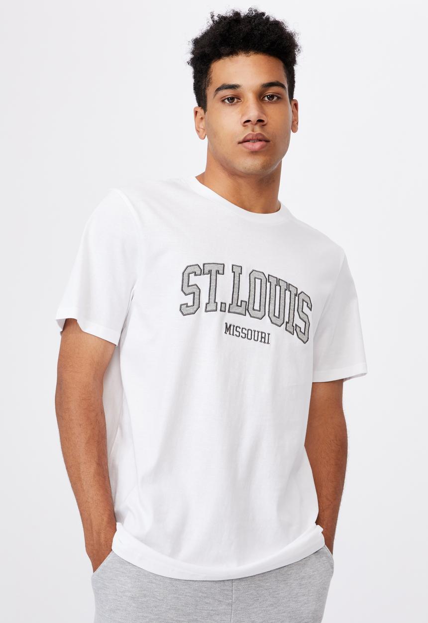 Factorie - Regular graphic T-shirt - white
