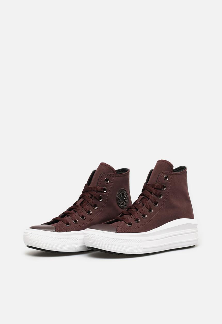 Converse - Chuck taylor all star move diamond metal platform hi - black currant/black/white - diamond metal
