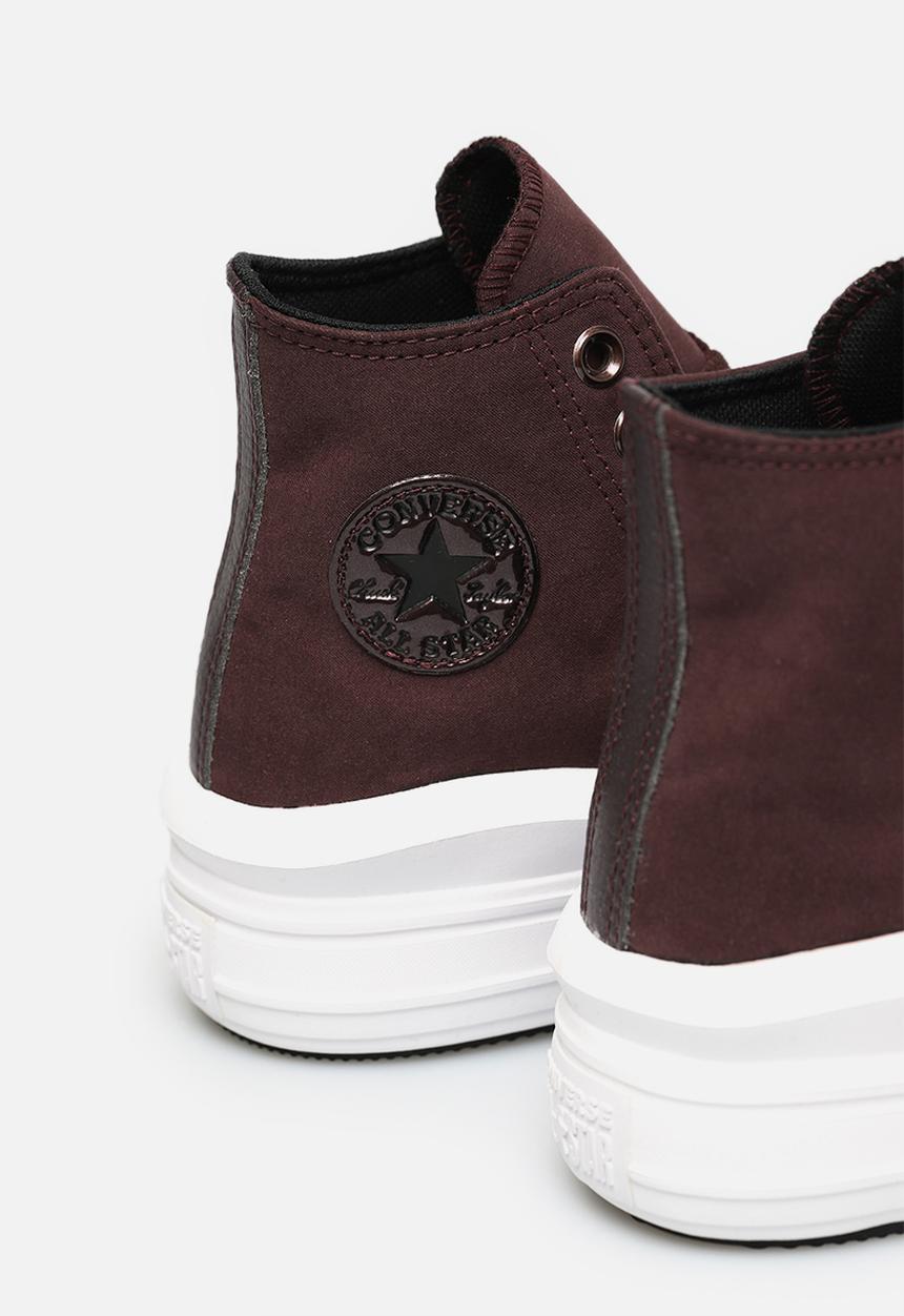 Converse - Chuck taylor all star move diamond metal platform hi - black currant/black/white - diamond metal