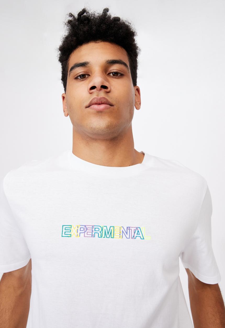 Factorie - Regular graphic T-shirt - white