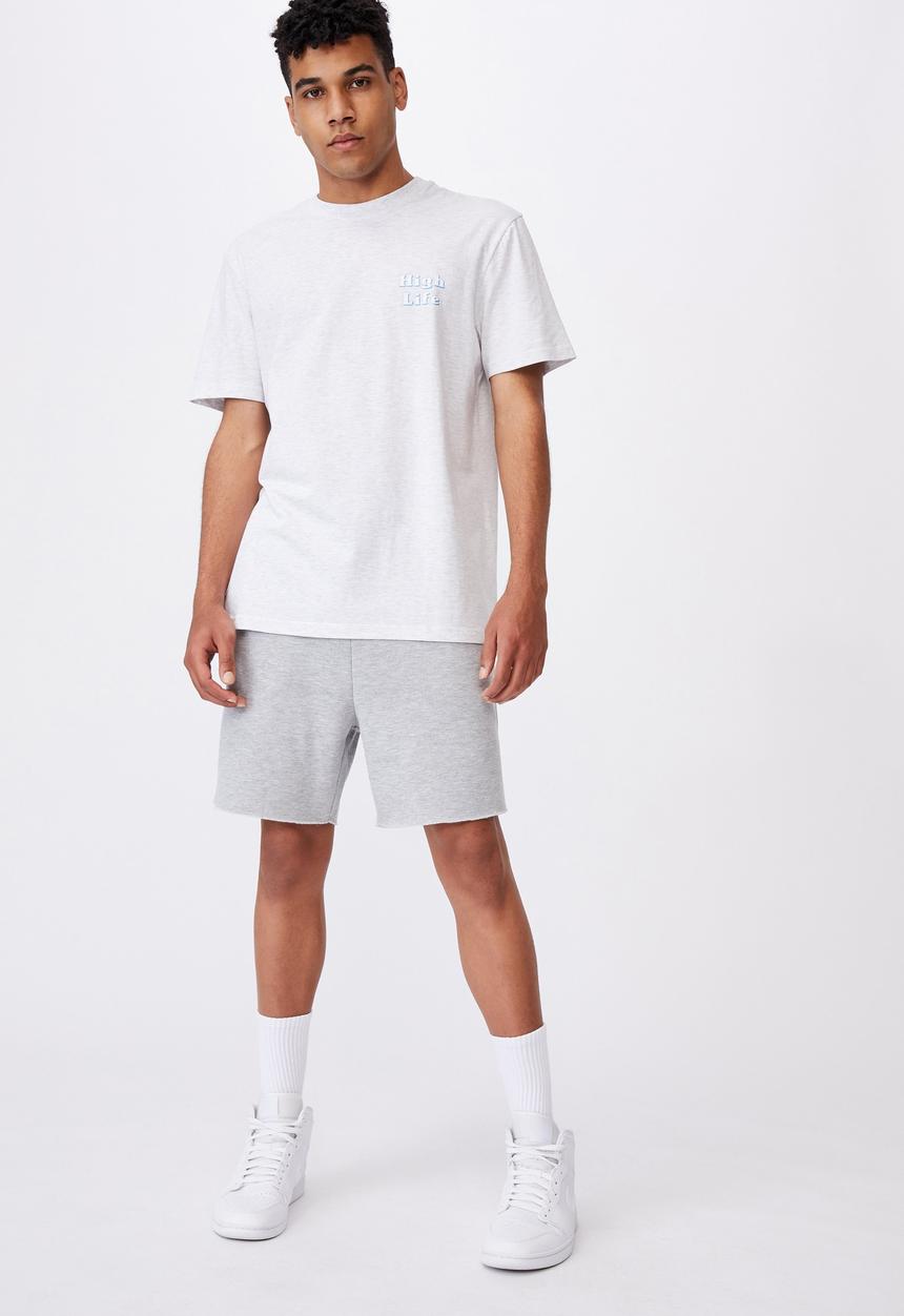 Factorie - Regular graphic T-shirt - silver marle