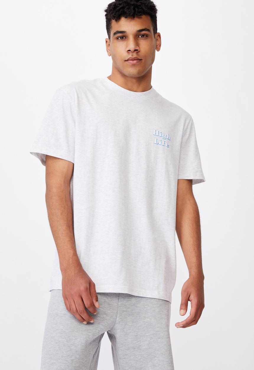 Factorie - Regular graphic T-shirt - silver marle
