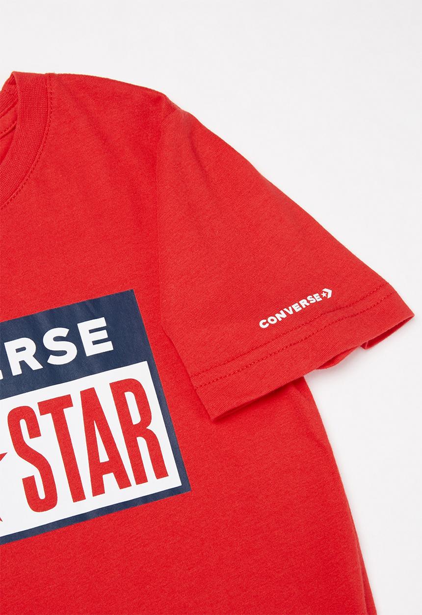 Converse - License plate tee - red