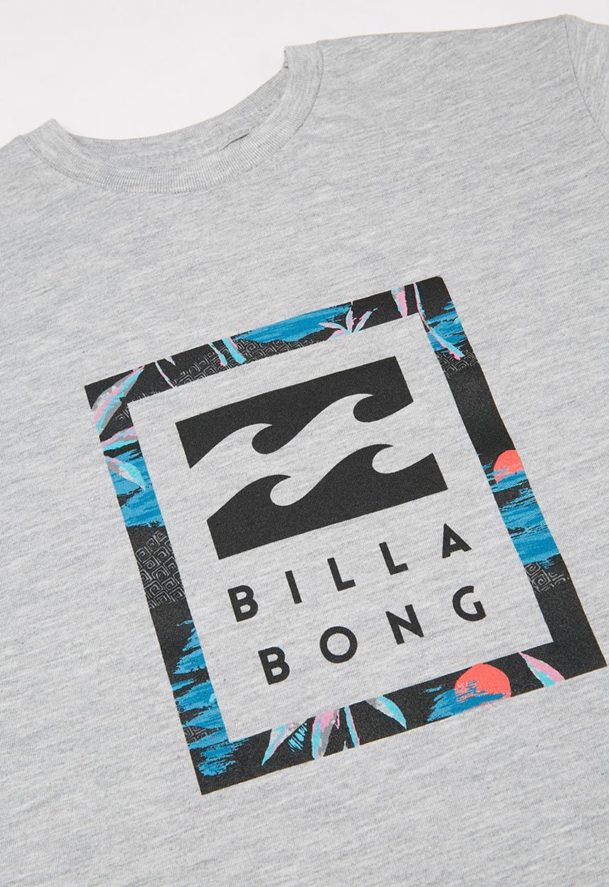 Billabong  - United stacked short sleeve tee - grey
