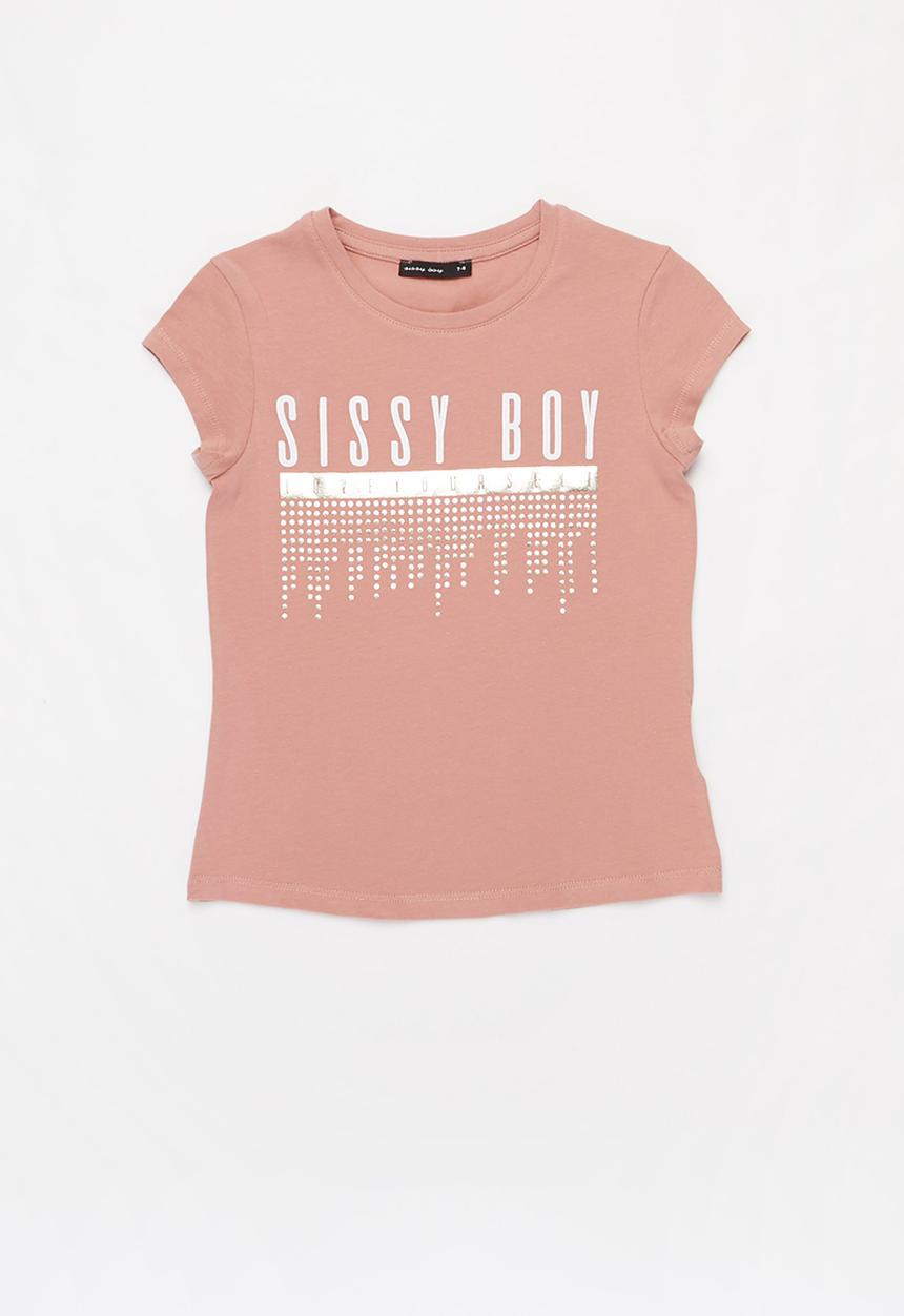 SISSY BOY - Donned in fabulous cap sleeve top - dusty pink