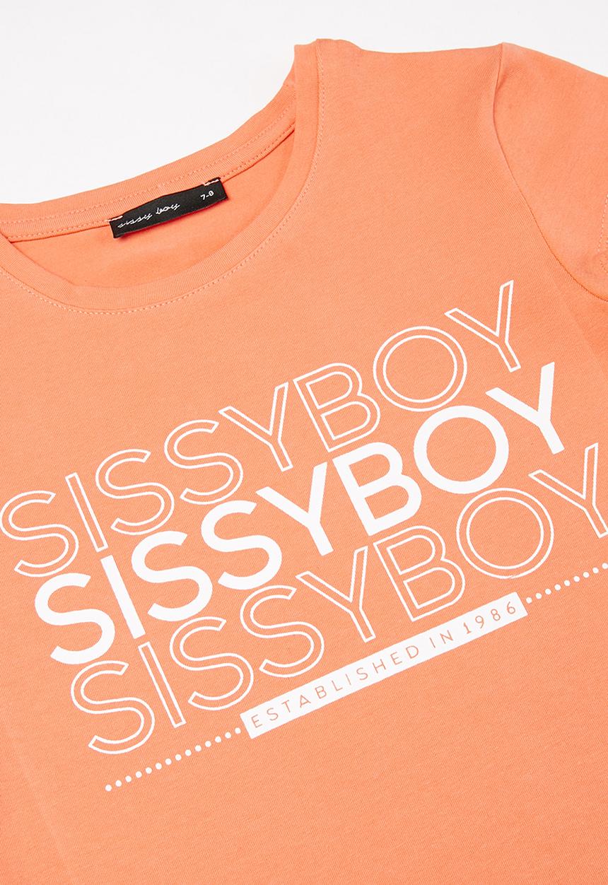 SISSY BOY - Never ever stopping cap sleeve top - coral