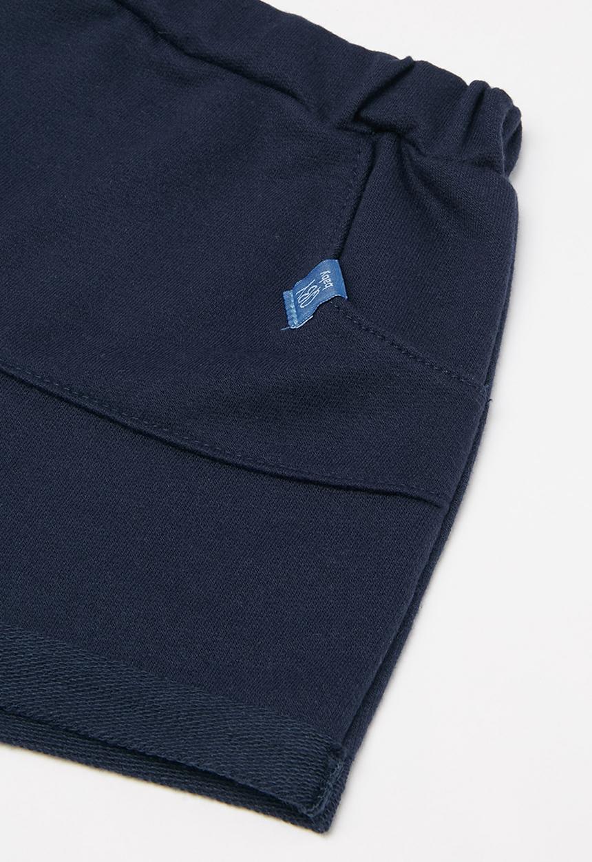 Quimby - Boys bodysuit & shorts set - navy blue