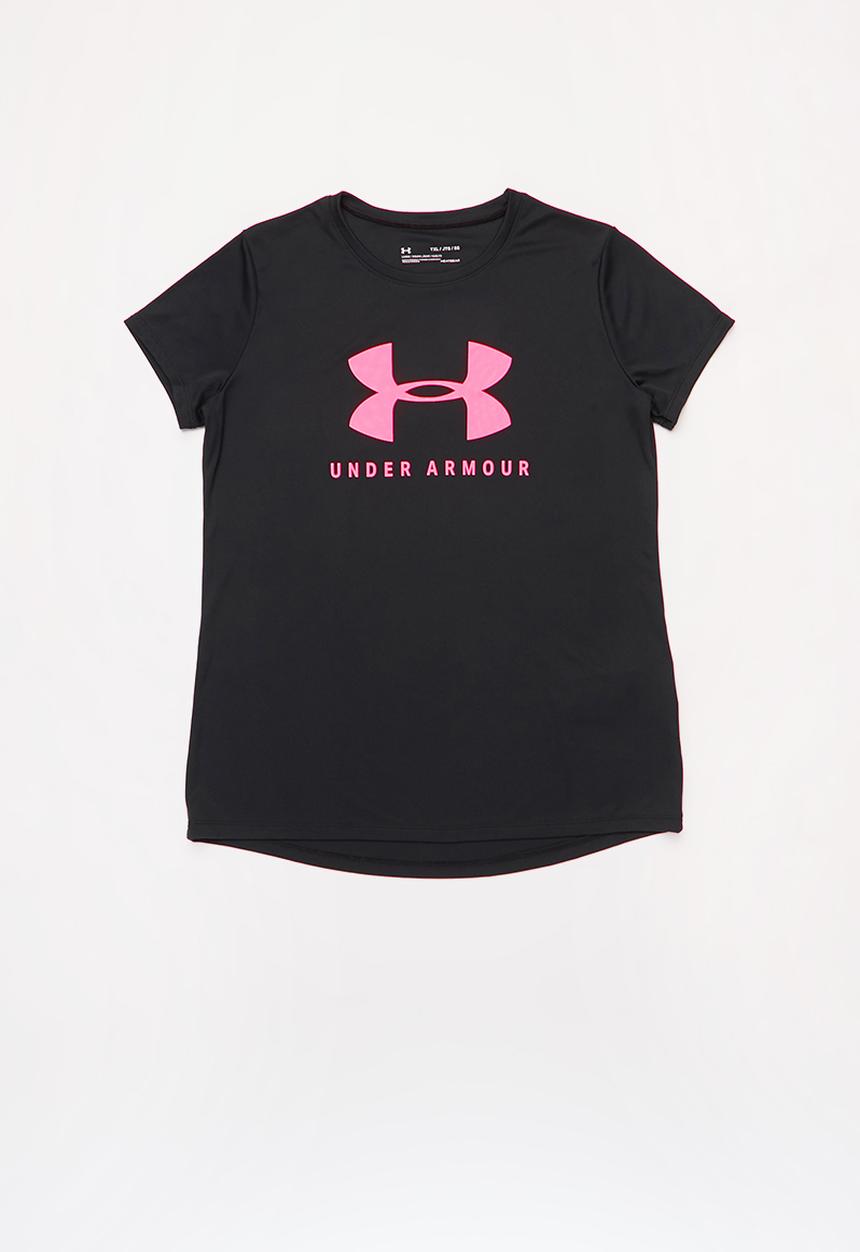Under Armour - Tech solid graphic big logo short sleeve t-shirt - black 