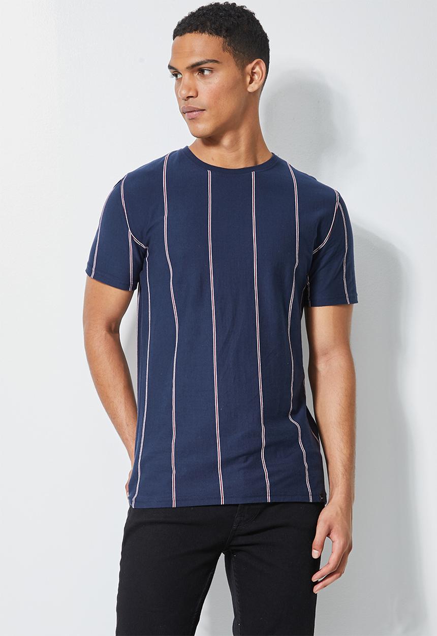 Superbalist - Nate sort sleeve vertical stripe tee - multi 