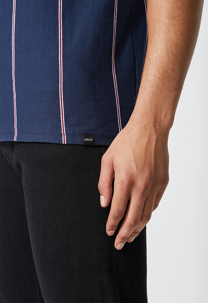 Superbalist - Nate sort sleeve vertical stripe tee - multi 