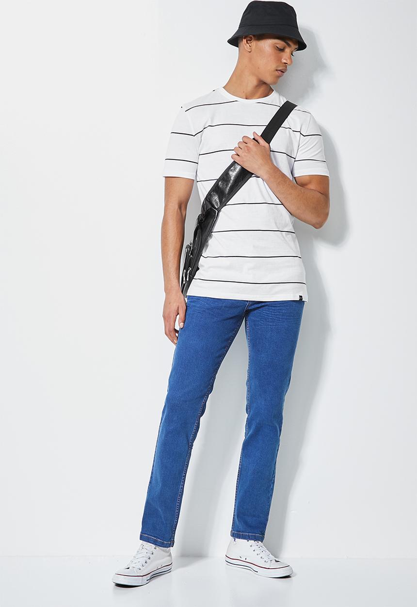 Superbalist - Nate short sleeve horizontal stripe tee - multi