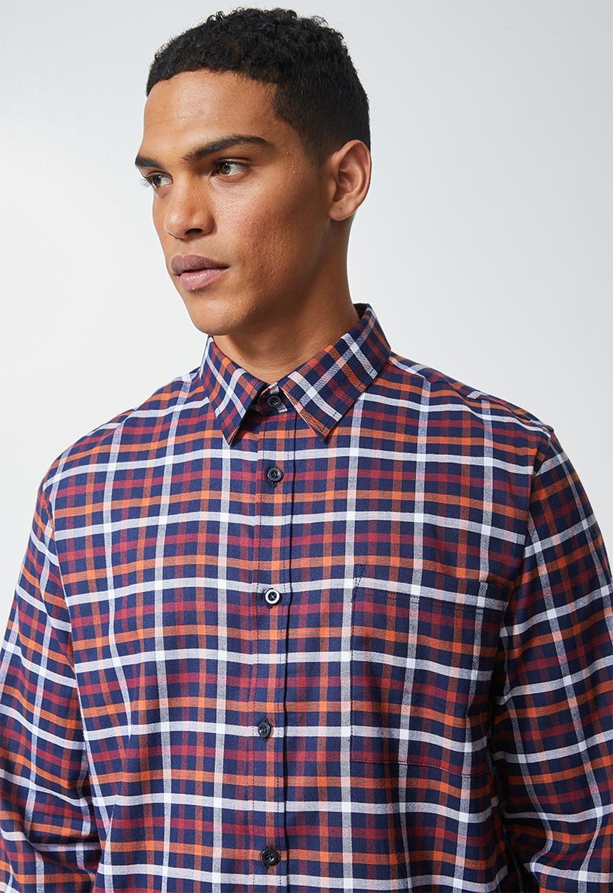Superbalist - Barber regular fit check shirt - multi