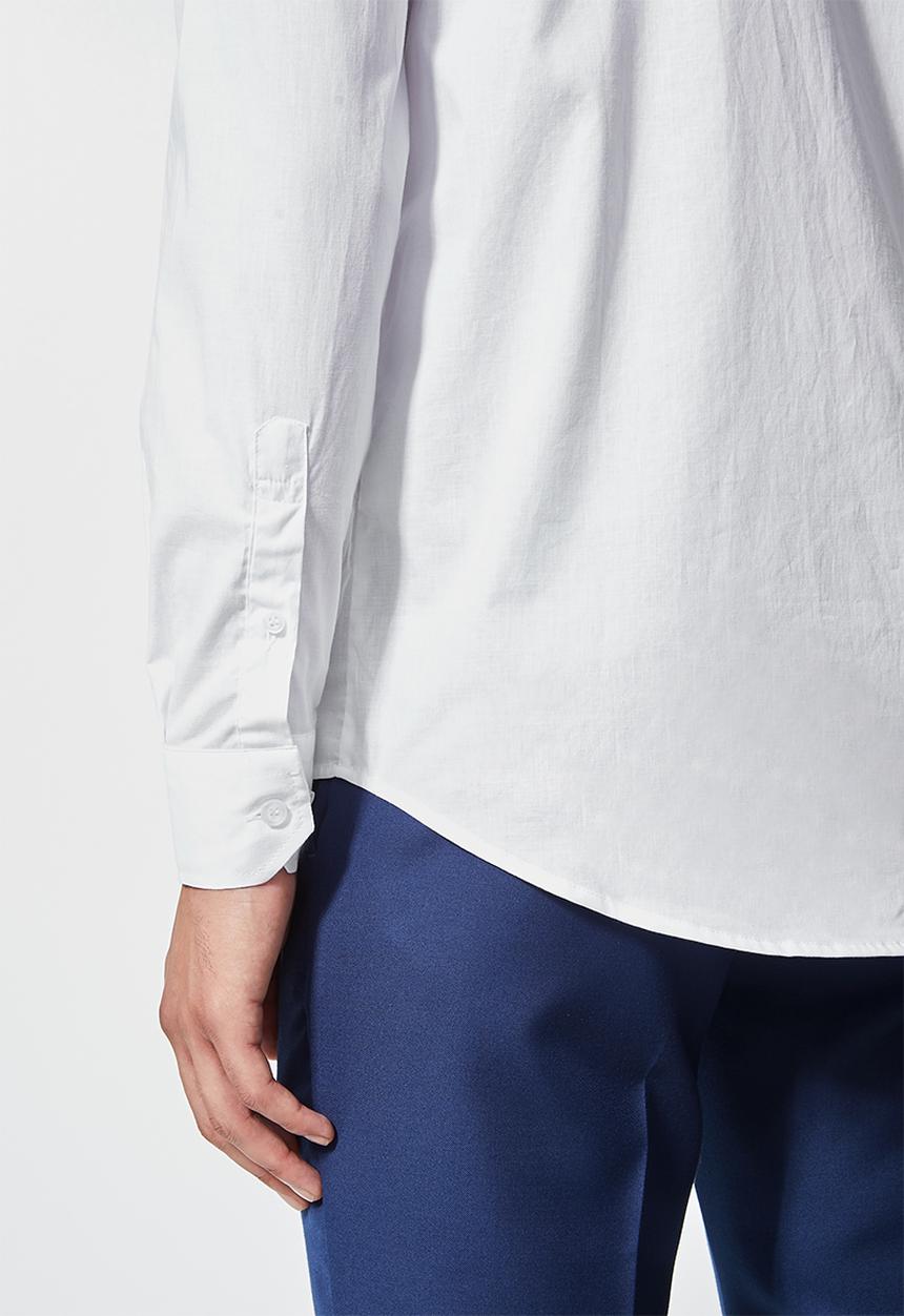 Superbalist - Jos slim fit long sleeve shirt - white