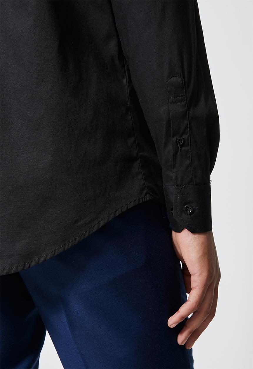 Superbalist - Jos slim fit long sleeve shirt - black