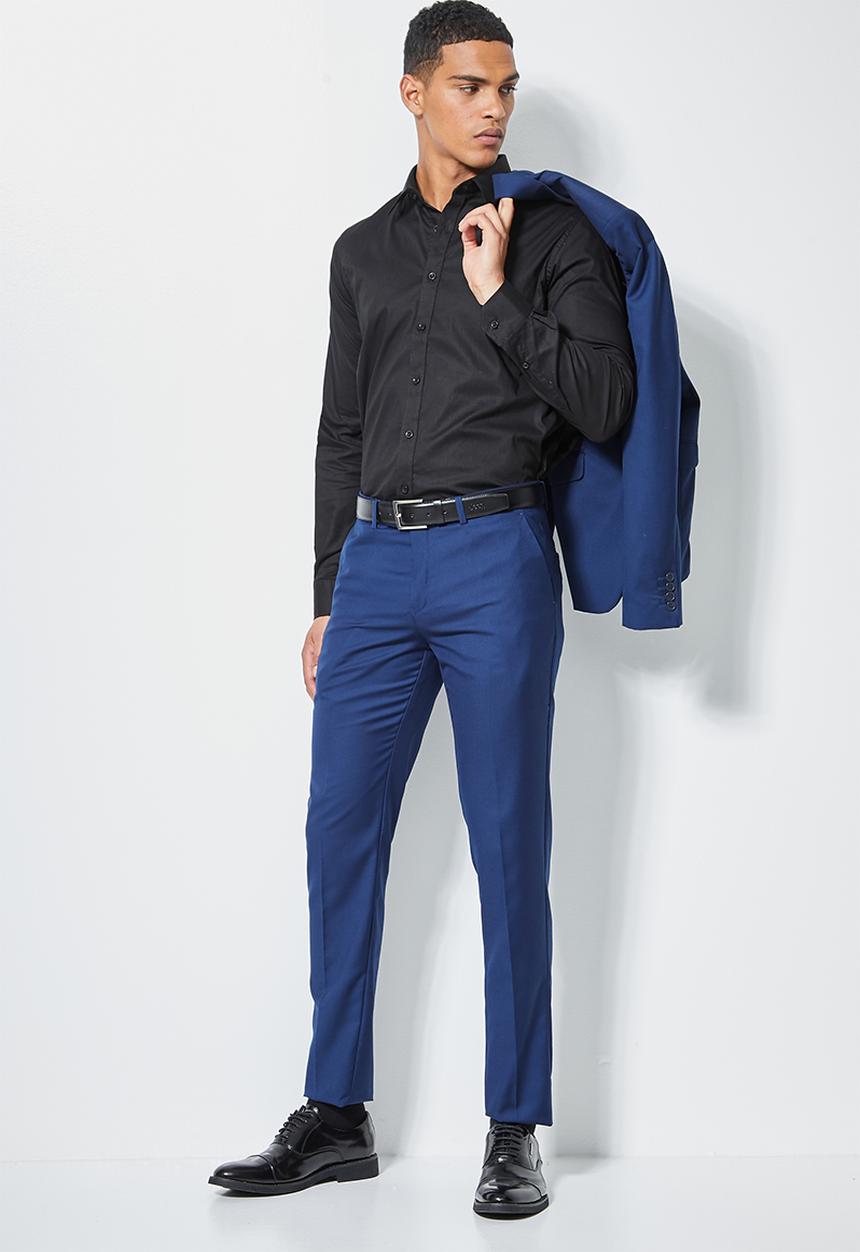 Superbalist - Jos slim fit long sleeve shirt - black