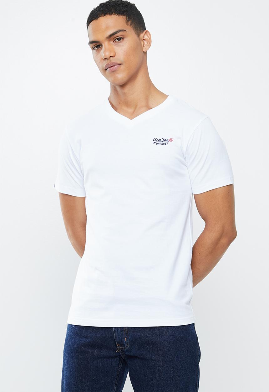 Aca Joe - Aca joe V-neck T-shirt - white